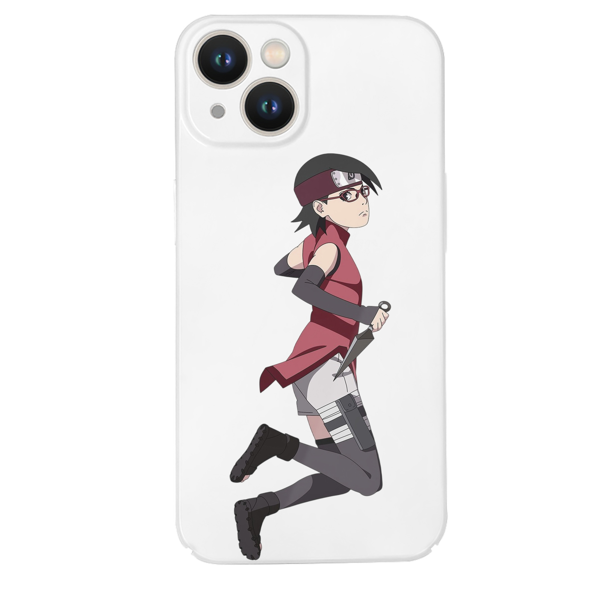 （画像用） NARUTO -ナルト- うちは サラダ Uchiha Sarada 【iPhone 14シリーズ対応】ハードケース
